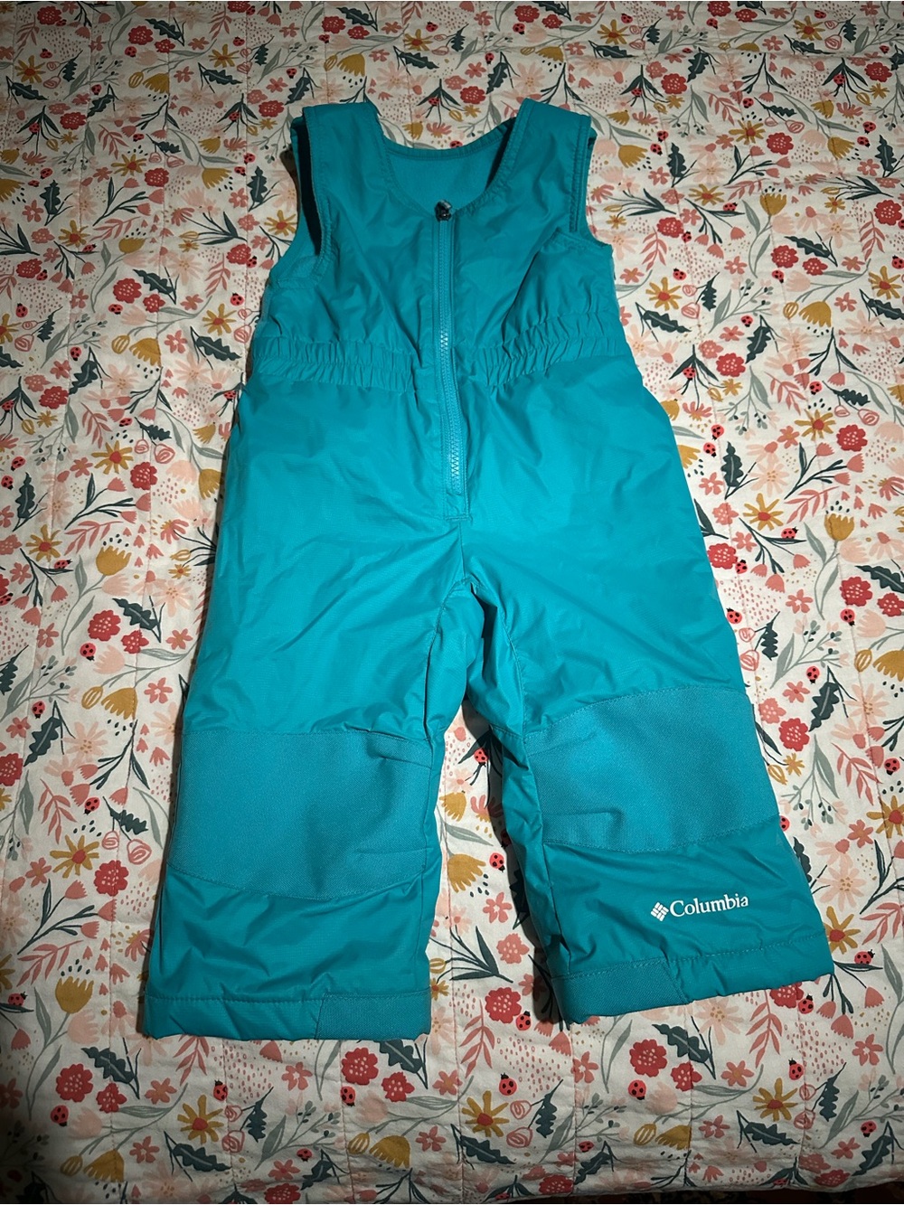 Columbia Teal Toddler Snow Overalls
